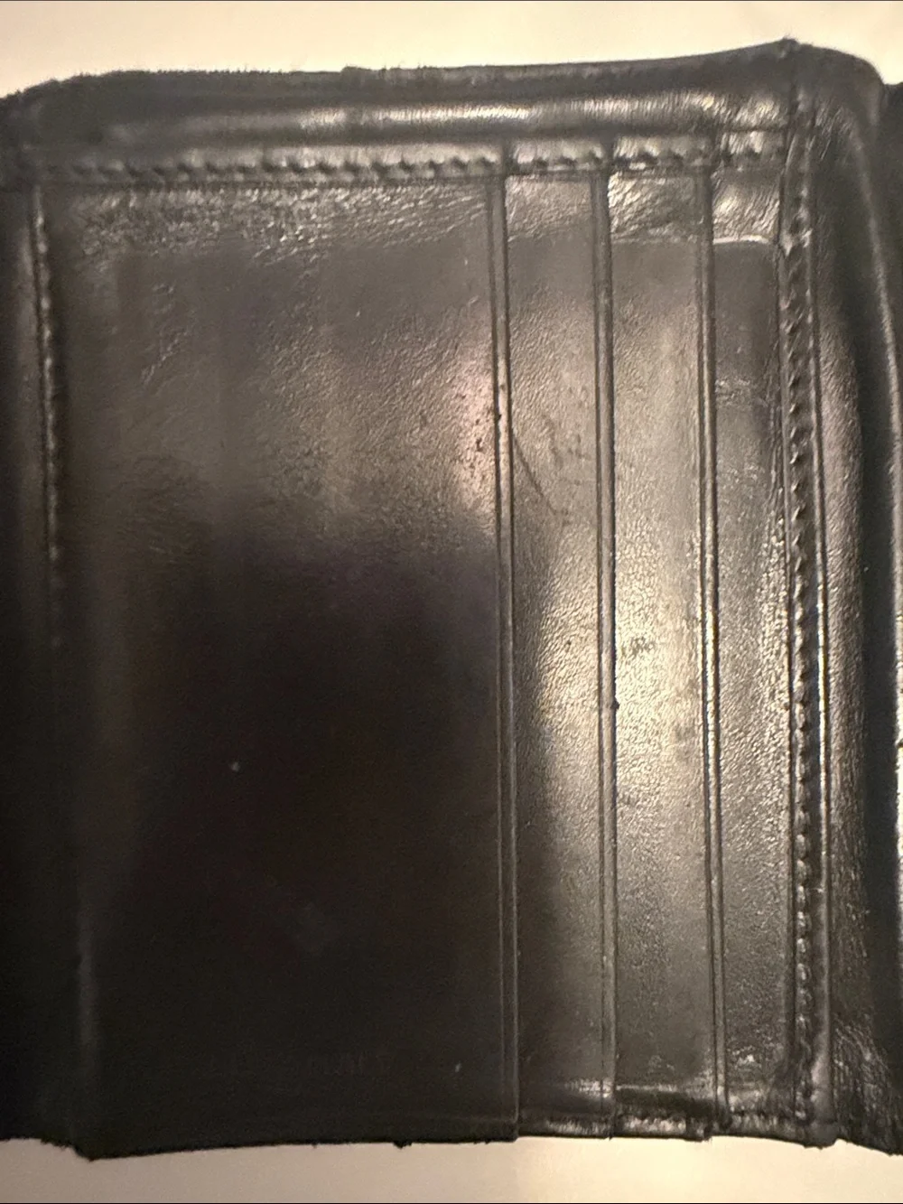 Prada Black Men's Nylon Trifold Wallet with Metal Logo Plaque - UGC